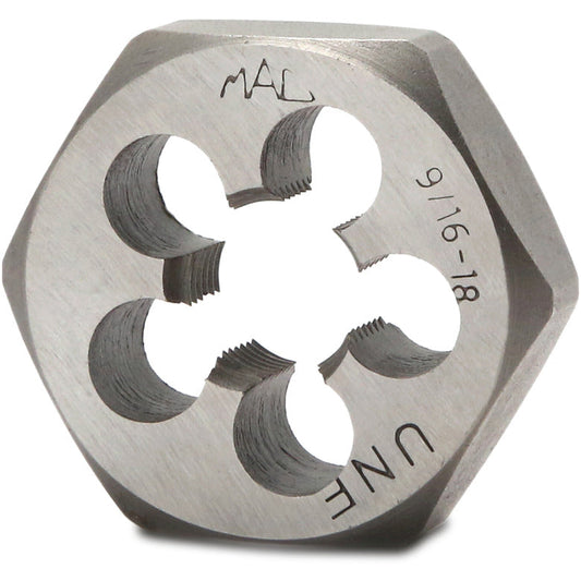 SAE Hexagonal Die 9/16"-18 NF - 1/7/16" Shank