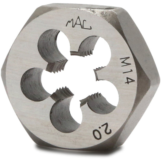 Metric Hexagonal Die M14-2.00 - 1-7/16" Shank