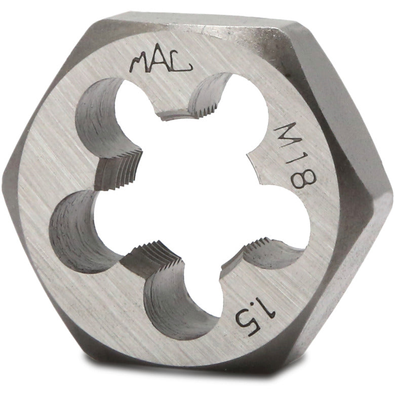 Metric Hexagonal Die M18-1.50 - 1-7/16" Shank
