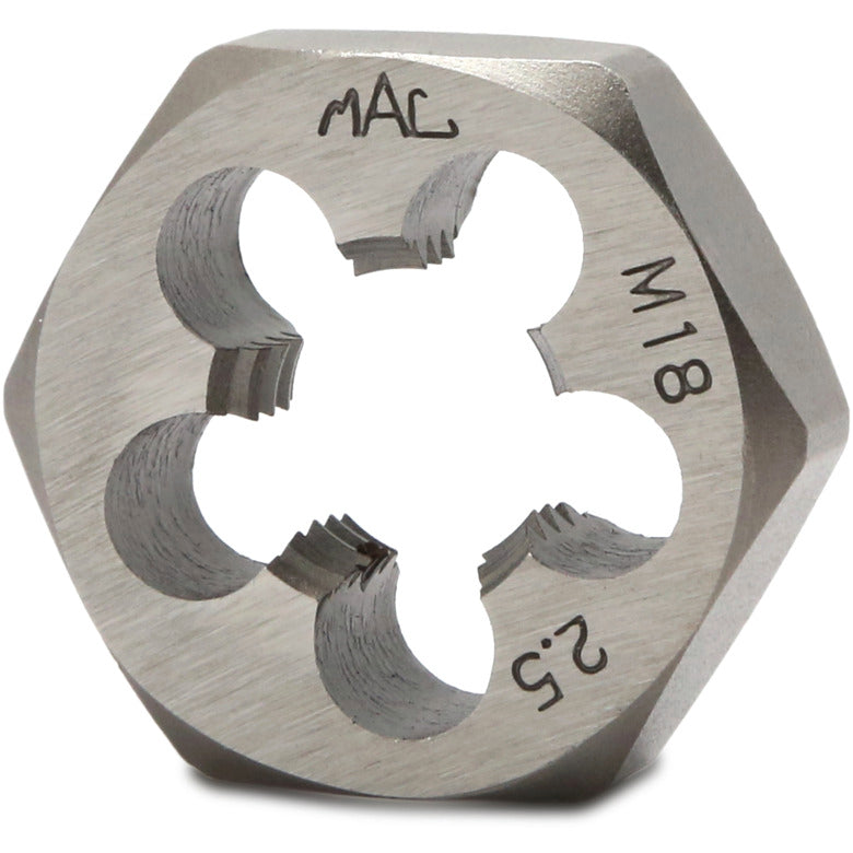 Metric Hexagonal Die M18-2.50 - 1-7/16" Shank