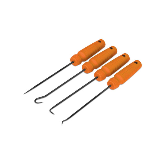 4-PC. Mac-Grip™ Mini Long Pick Set - Hi-Vis Orange