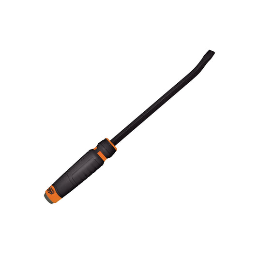 Capped Comfort-Handle 3/8" Curved-Head Pry Bar 15" Orange