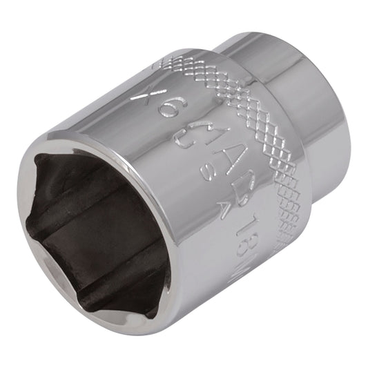 3/8" Drive Socket 18mm - 12-PT.