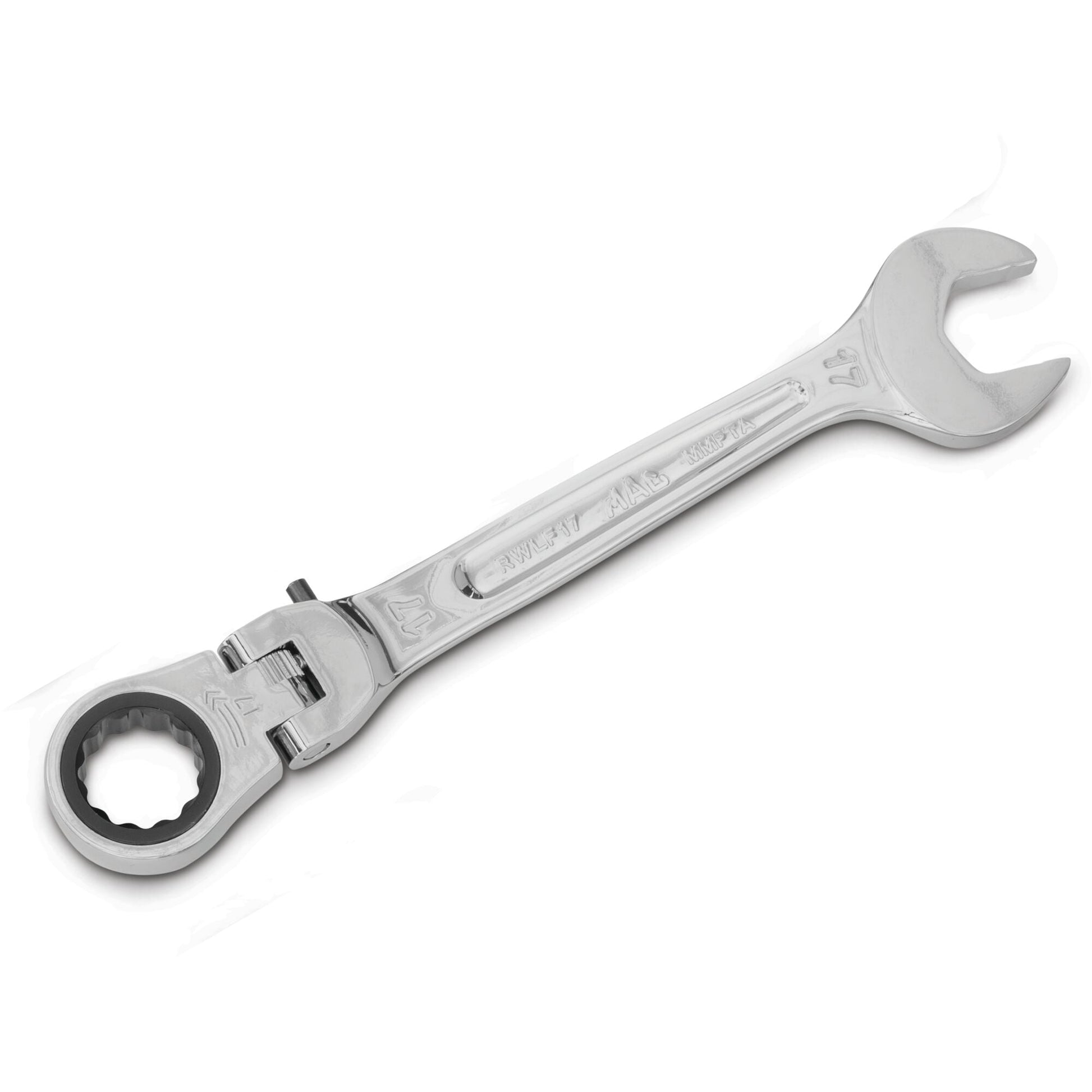 Flexible-Head Ratcheting Wrench 17mm - 12-PT.