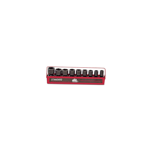 9-PC. 1/2" Drive SAE Impact Universal Socket Set - 6-PT.