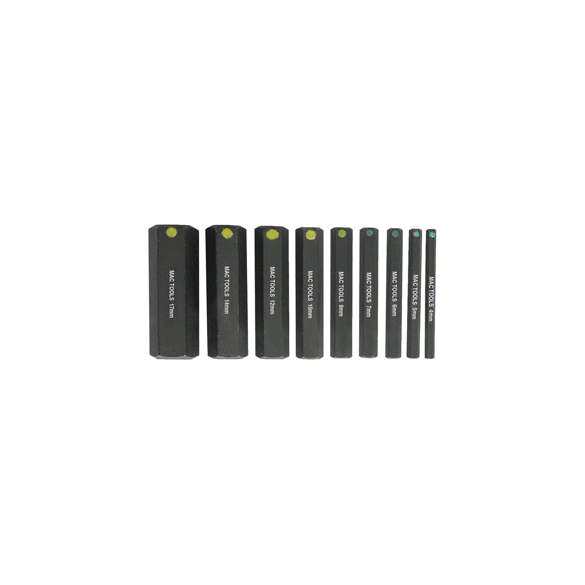 9-PC. Metric ProHold® Hex Bit Set - 2"