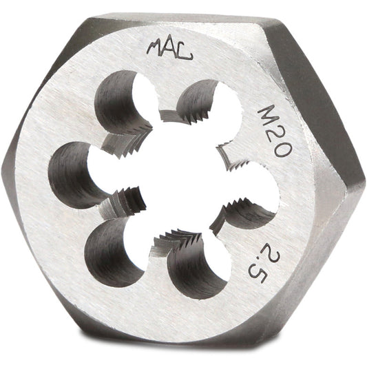 Metric Hexagonal Die M20-2.50 - 1-13/16" Shank