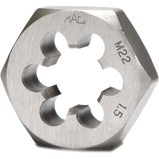 Metric Hexagonal Die M22-1.50 - 1-13/16" Shank