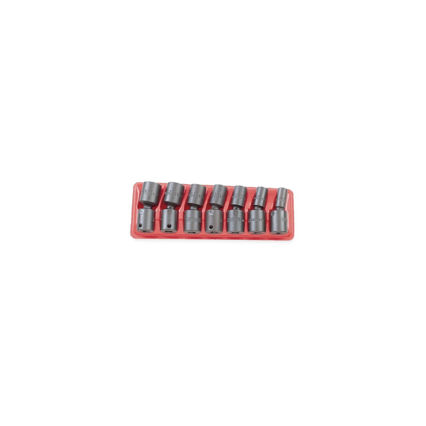Socket Set, Deep Universal Impact SAE 3/8" Drive - 7-PC. – 6-PT.