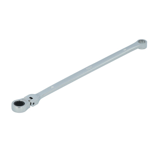 8mm XL Double Box Flex Head Ratcheting Wrench - 12 pt.