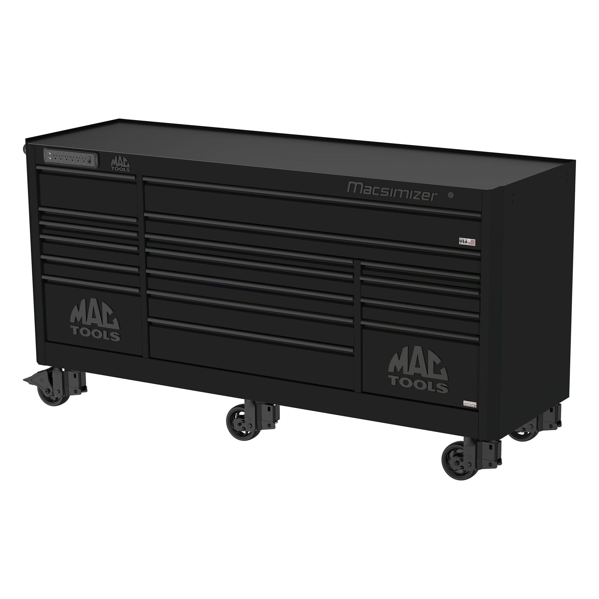 Macsimizer® 17-Drawer Workstation - Flat Black