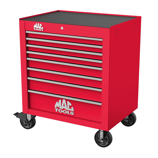 Tech™ Series 8-Drawer Workstation - Firebrick Red