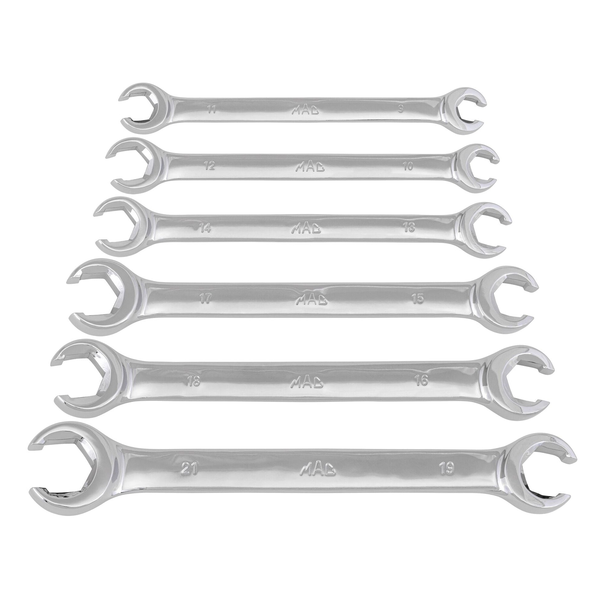 6-PC. MM Flare Nut Wrench Set