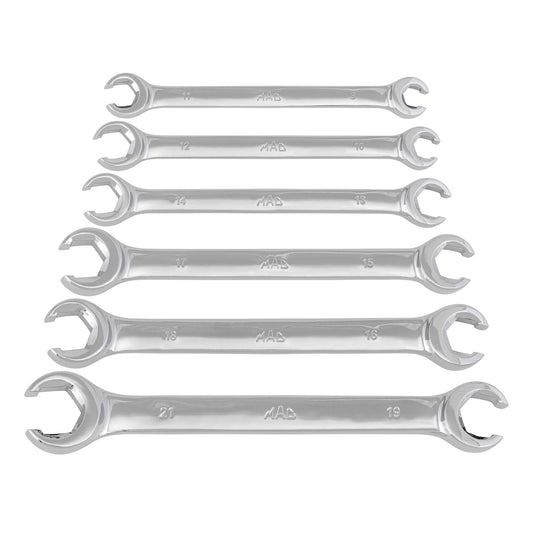 6-PC. MM Flare Nut Wrench Set