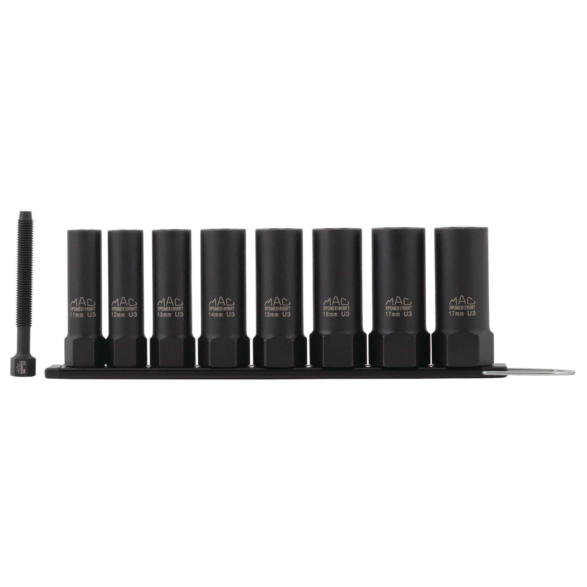 8-PC. 3/8" Drive R.B.R.T™ Metric Impact Foreign Object Removal (FOR) Deep Extractor Socket Set