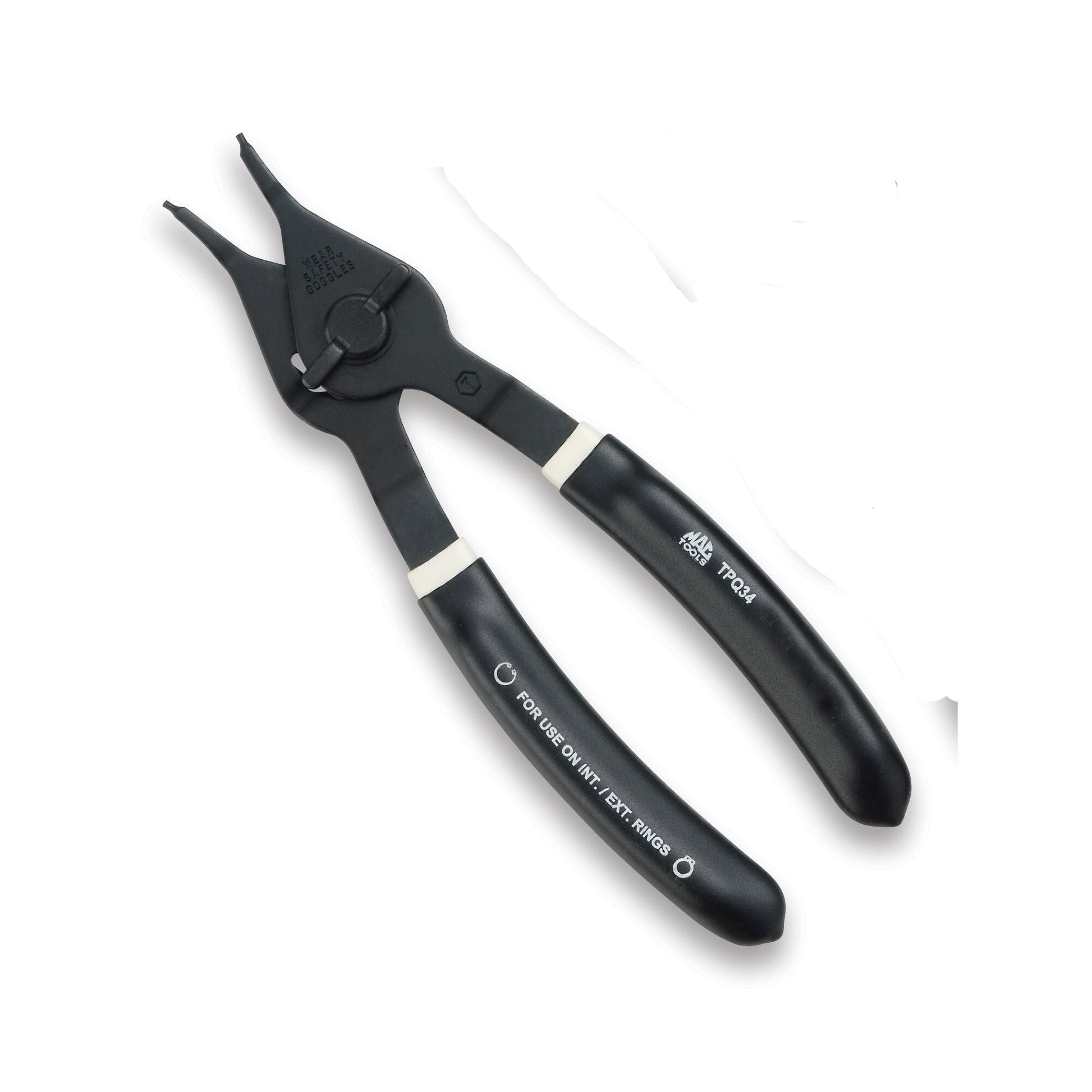 Straight Quarter-Turn Retaining Ring Pliers 7-3/4"