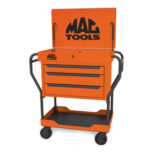 3-Drawer Utility Cart - Fireball Orange