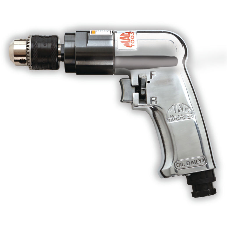 3/8" Reversible Aluminum Keyed-Chuck Air Drill