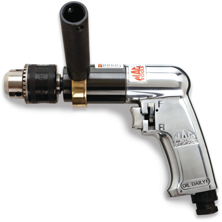 1/2" Reversible Aluminum Keyed-Chuck Air Drill