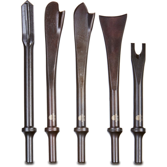 5-PC. .401 Shank Exhaust Air Hammer Bit Set