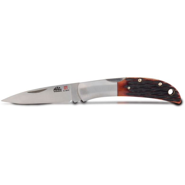 Mac Tools® Al Mar® Honey Jigged Bone Hawk™ Classic Folding Knife 3.15"