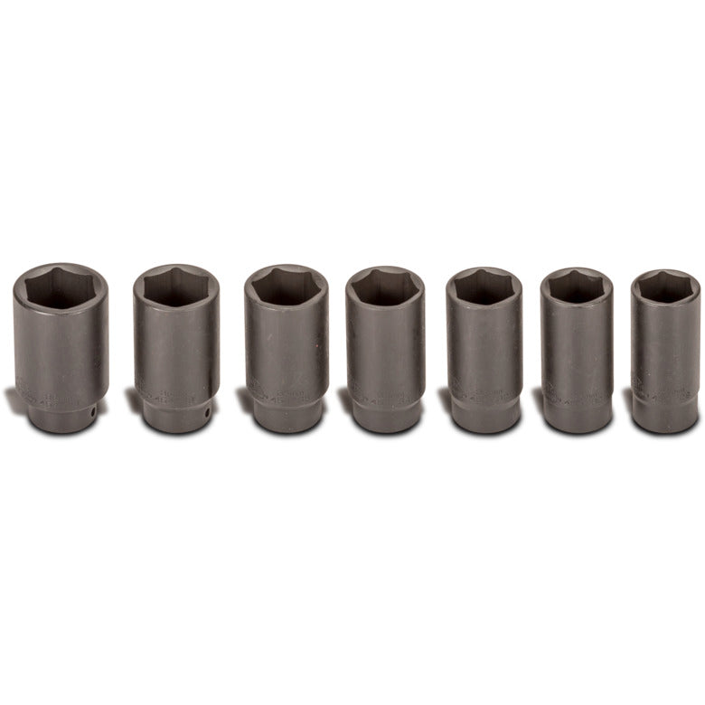 7-PC. 1/2" Drive Axle Nut Socket Set - 6-PT.