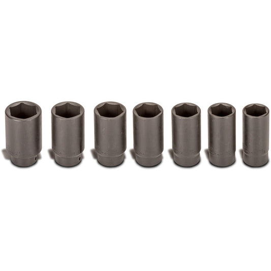 7-PC. 1/2" Drive Axle Nut Socket Set - 6-PT.