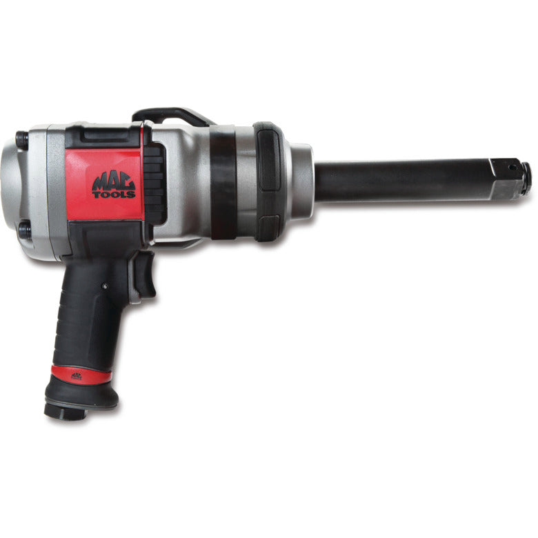1" Drive Pistol-Grip Handle Air Impact Wrench w/6" Extended Anvil