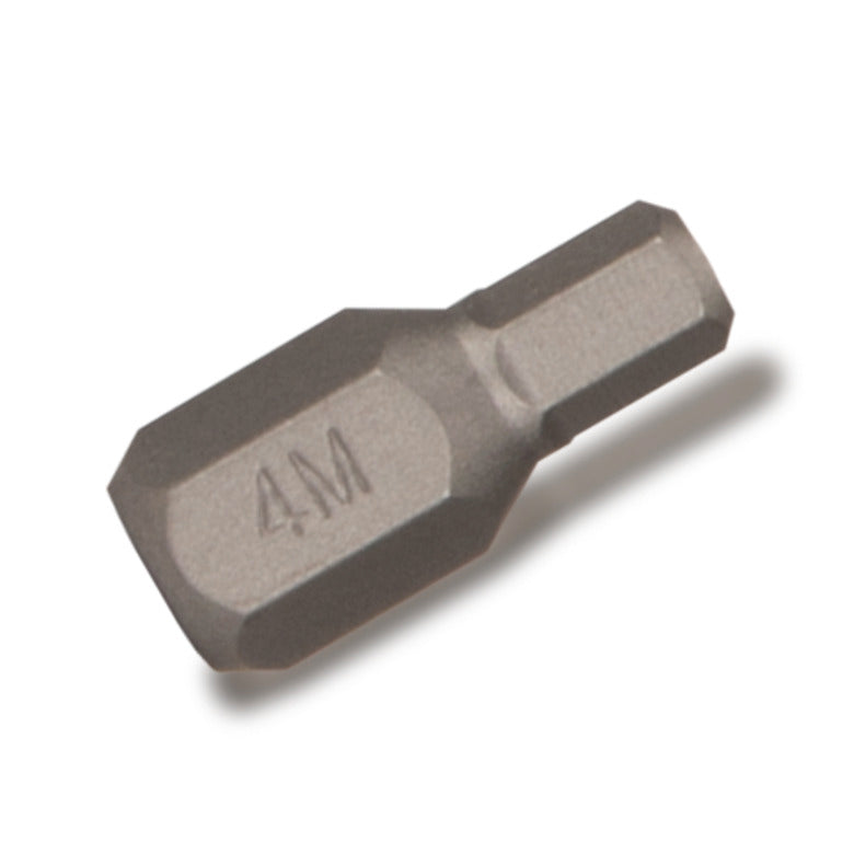 1/4" Hex Drive Stubby Hex Bit - 4mm