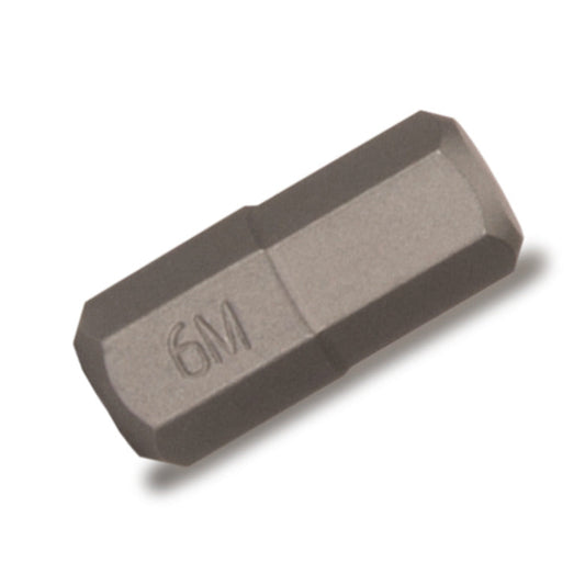 1/4" Hex Drive Stubby Hex Bit - 6mm