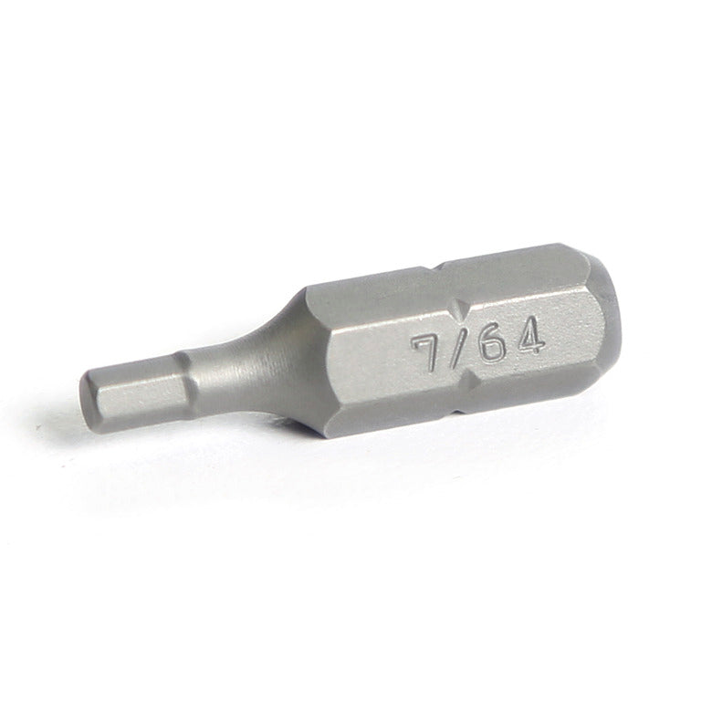1/4" Hex Drive Hex Bit 1"- 7/64"