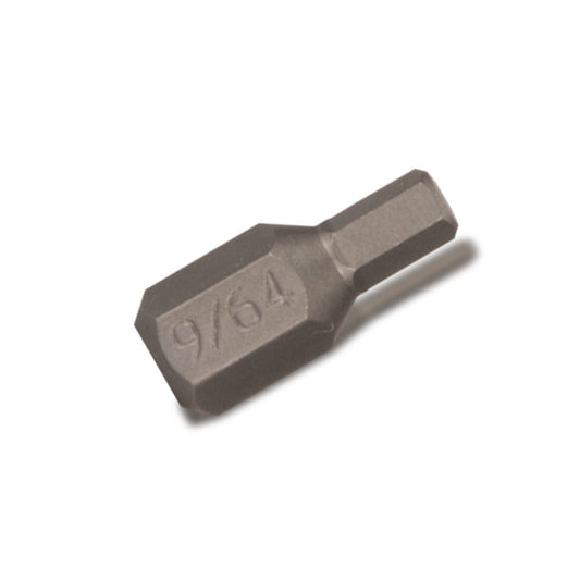 1/4" Hex Drive Stubby Hex Bit - 9/64"