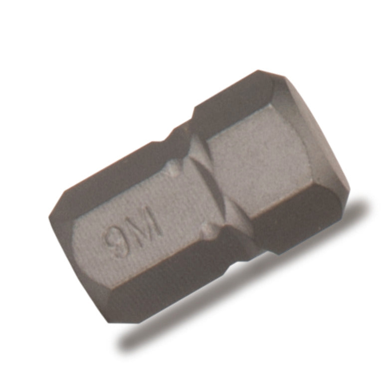 5/16" Hex Drive Stubby Hex Bit - 9mm