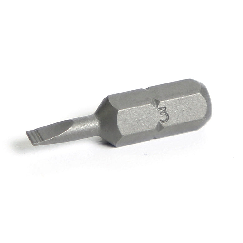 1/4" Hex Drive Slotted Bit 1" - 3mm