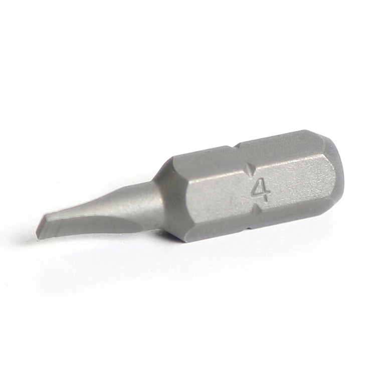 1/4" Hex Drive Slotted Bit 1" - 4mm