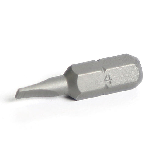 1/4" Hex Drive Slotted Bit 1" - 4mm