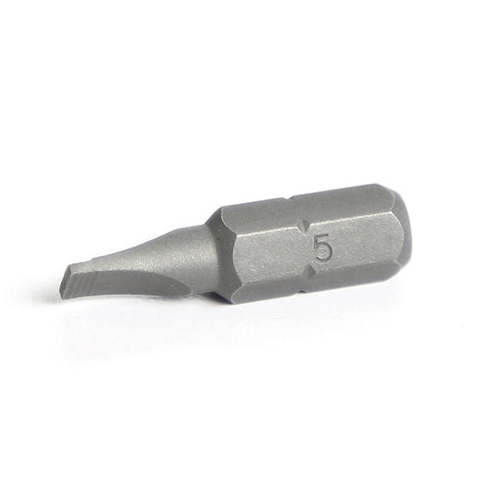 1/4" Hex Drive Slotted Bit 1" - 5mm