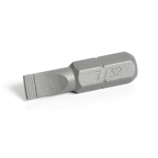 1/4" Hex Drive Slotted Bit 1" - 7/32"