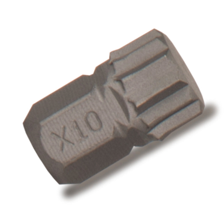 5/16" Hex Drive Stubby Triple Square Bit - 10mm