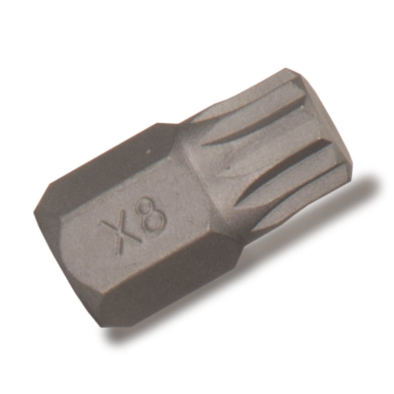 5/16" Hex Drive Stubby Triple Square Bit - 8mm