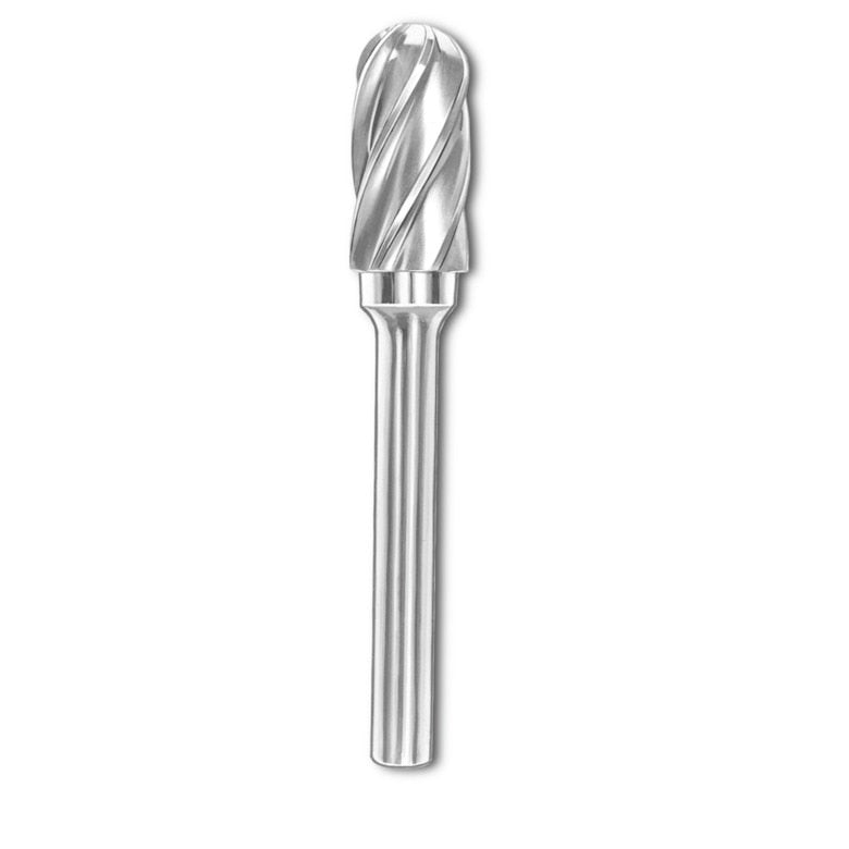 Cylindrical/Radius End Carbide Burr 1" x 1/2"