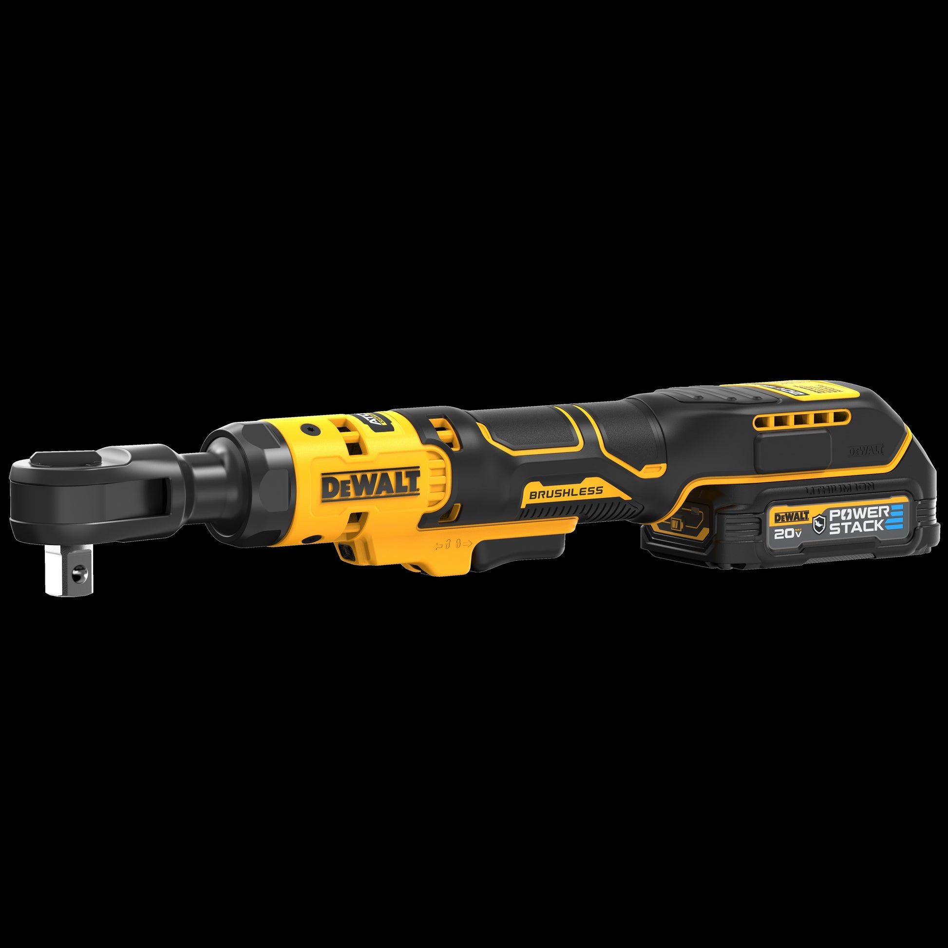 DEWALT® ATOMIC™ 20V MAX* Brushless Cordless 1/2" Ratchet with POWERSTACK™