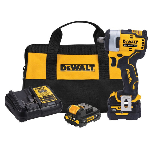 DEWALT XTREME 12V MAX Brushless 1/2" Cordless Impact Wrench Kit