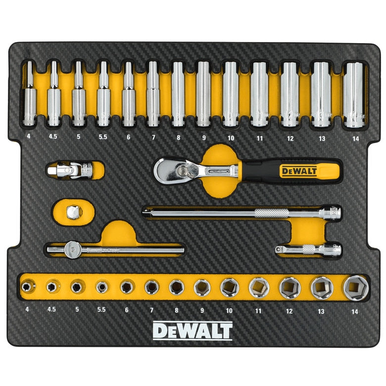 32-PC. ¼” Drive Mechanic's Tool Set