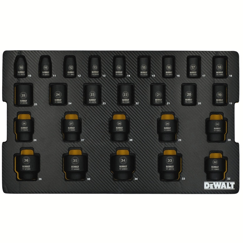 26-PC. ½” Drive Metric Impact Socket Set
