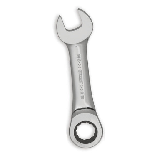 Non-Reversible Ratcheting Combination Wrench 9/16" - 12-PT.