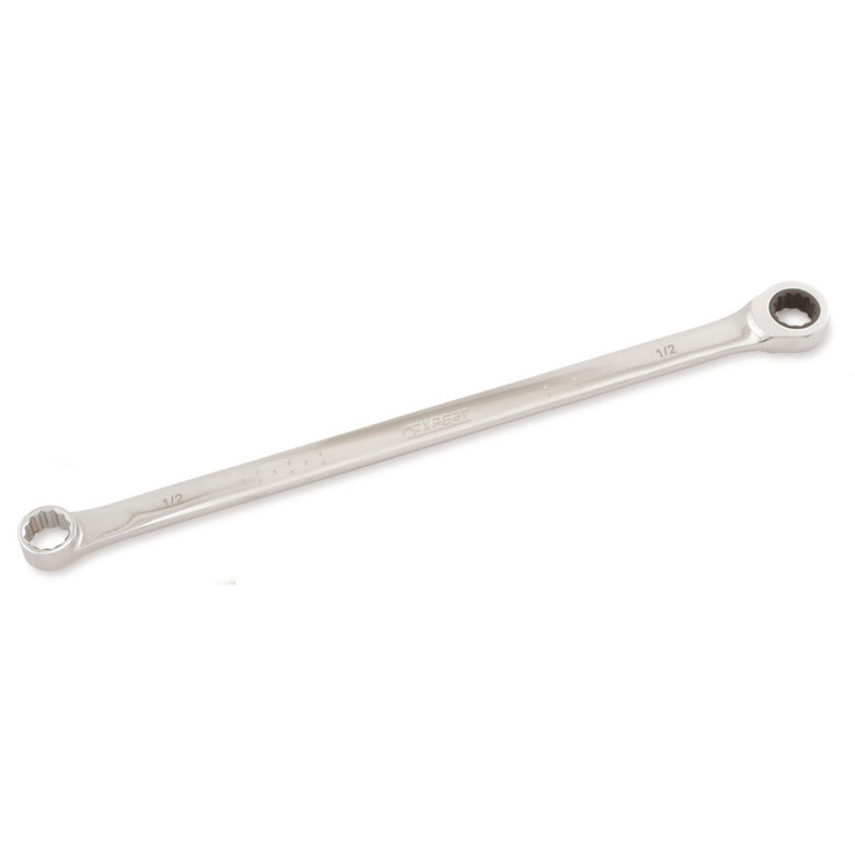 Extra-Long Non-Reversible Ratcheting Double-Box End Wrench 1/2" - 12-PT.
