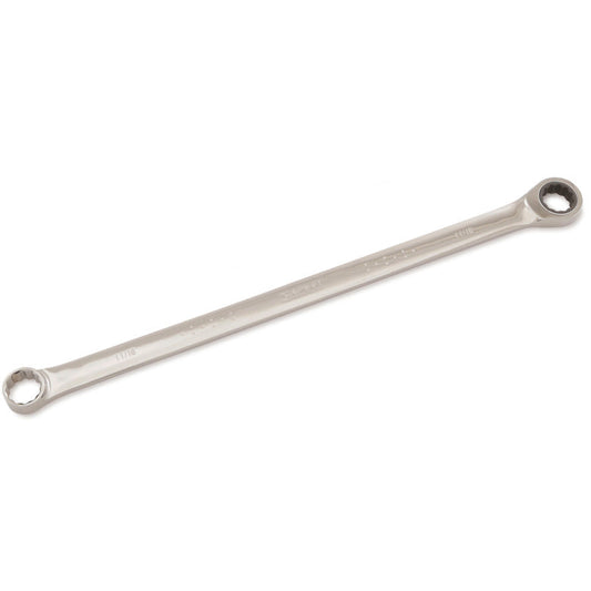 Extra-Long Non-Reversible Ratcheting Double-Box End Wrench 11/16" - 12-PT.