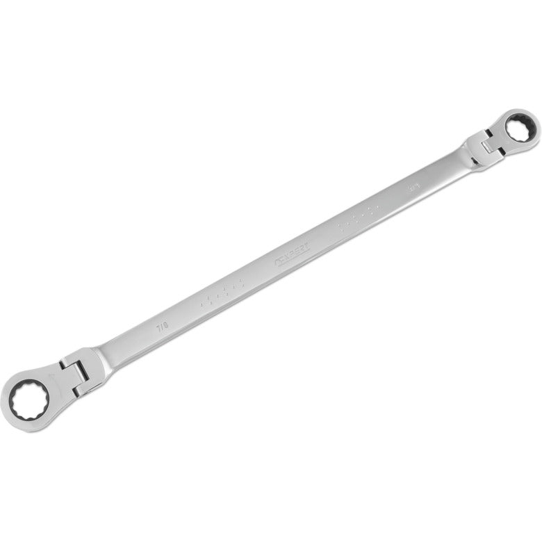 Extra-Long SAE Double-Box Flex Ratcheting Wrench 3/4" x 7/8" - 12-PT.