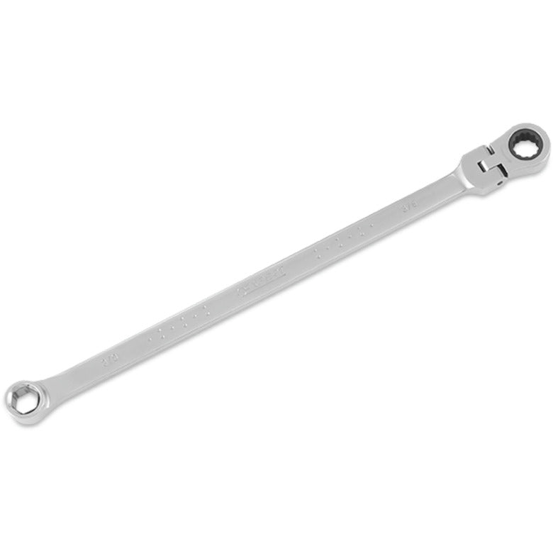 Extra-Long Fixed/Flex Ratcheting Wrench Set 3/8" - 12-PT.